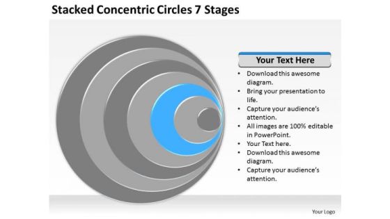 Stacked Concentric Circles 7 Stages Business Plans PowerPoint Slides Stacked Concentric Circles 7 Stages Business Plans PowerPoint Slides