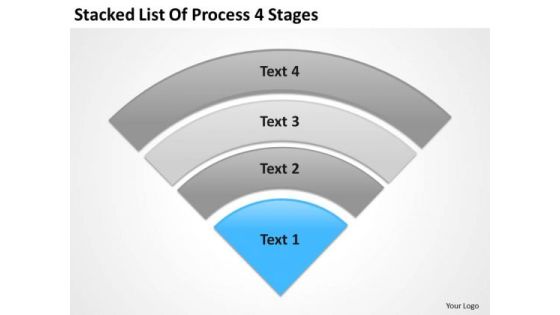 Stacked List Of Process 4 Stages How To Prepare Business Plan PowerPoint Slides Stacked List Of Process 4 Stages How To Prepare Business Plan PowerPoint Slides
