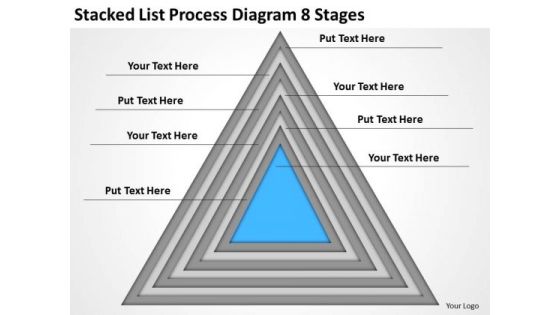 Stacked List Process Diagram 8 Stages Starting Business PowerPoint Slides Stacked List Process Diagram 8 Stages Starting Business PowerPoint Slides