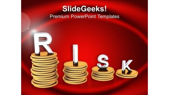 Stacks Of Coins With Word Risk PowerPoint Templates Ppt Backgrounds For Slides 0213 Stacks Of Coins With Word Risk PowerPoint Templates Ppt Backgrounds For Slides 0213