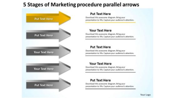 Stages Of Marketing Procedure Parallel Arrows Business Plan Components PowerPoint Templates Stages Of Marketing Procedure Parallel Arrows Business Plan Components PowerPoint Templates