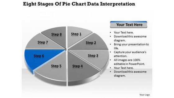 Stages Of Pie Chart Data Interpretation Example Business Plan PowerPoint Slides Stages Of Pie Chart Data Interpretation Example Business Plan PowerPoint Slides