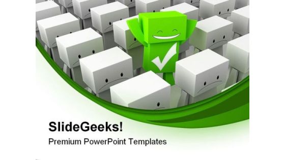 Standing Out Metaphor PowerPoint Themes And PowerPoint Slides 0511 Standing Out Metaphor PowerPoint Themes And PowerPoint Slides 0511