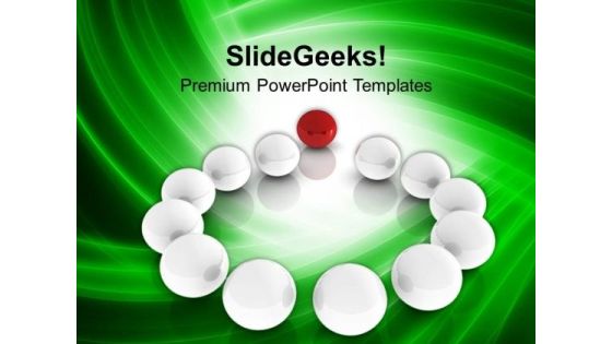 Standing Out Of The Crowd Business Concept PowerPoint Templates Ppt Backgrounds For Slides 0213 Standing Out Of The Crowd Business Concept PowerPoint Templates Ppt Backgrounds For Slides 0213