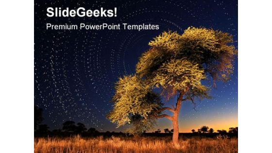 Star Circles Nature PowerPoint Themes And PowerPoint Slides 0211