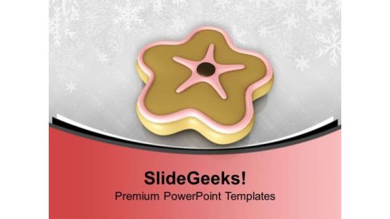 Star Shaped Cookie Birthday Time PowerPoint Templates Ppt Backgrounds For Slides 0113 Star Shaped Cookie Birthday Time PowerPoint Templates Ppt Backgrounds For Slides 0113