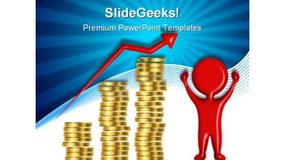 Statistic Graphic Money PowerPoint Backgrounds And Templates 1210
