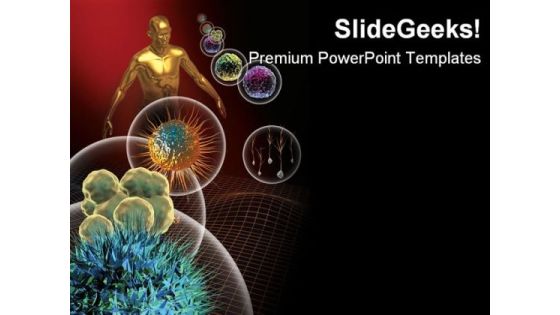 Stem Cells Medical PowerPoint Template 0910