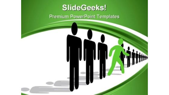 Step Out Of Line Business PowerPoint Templates And PowerPoint Backgrounds 0811 Step Out Of Line Business PowerPoint Templates And PowerPoint Backgrounds 0811