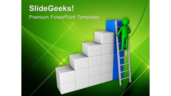 Stepping Towards Success In Business PowerPoint Templates Ppt Backgrounds For Slides 0613