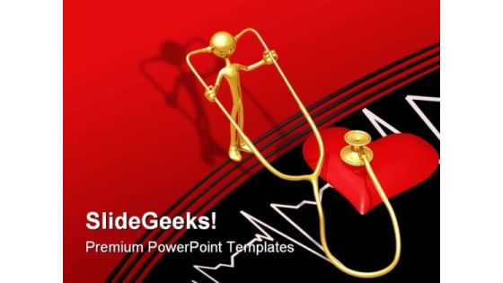 Stethoscope Medical PowerPoint Backgrounds And Templates 1210