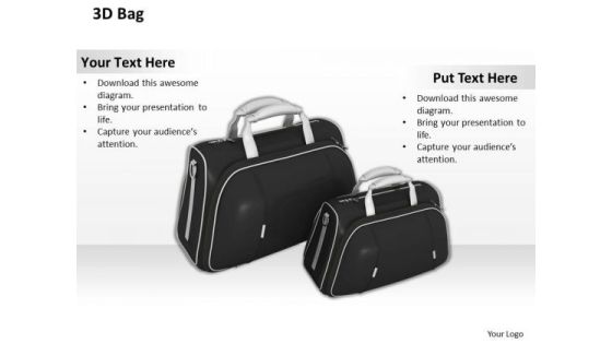 Stock Photo 3d Black Bags For Travel PowerPoint Slide Stock Photo 3d Black Bags For Travel PowerPoint Slide