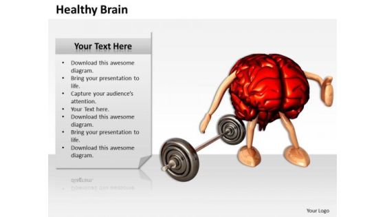 Stock Photo 3d Brain With Legs And Arms And Weight PowerPoint Slide Stock Photo 3d Brain With Legs And Arms And Weight PowerPoint Slide