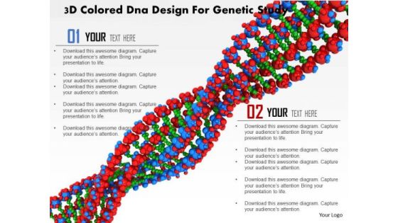 Stock Photo 3d Colored Dna Design For Genetic Study PowerPoint Slide Stock Photo 3d Colored Dna Design For Genetic Study PowerPoint Slide