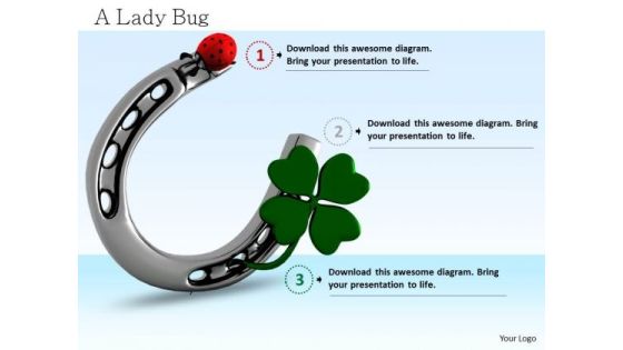 Stock Photo 3d Graphic Of Horse Shoe With Green Clover Leaf PowerPoint Slide Stock Photo 3d Graphic Of Horse Shoe With Green Clover Leaf PowerPoint Slide