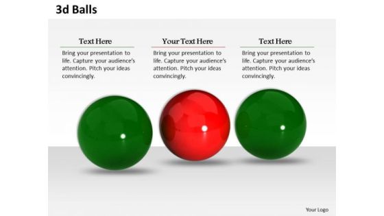 Stock Photo 3d Green And Red Balls PowerPoint Slide Stock Photo 3d Green And Red Balls PowerPoint Slide