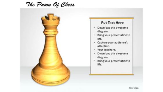 Stock Photo 3d Hite Chess Pawn For Game PowerPoint Slide Stock Photo 3d Hite Chess Pawn For Game PowerPoint Slide