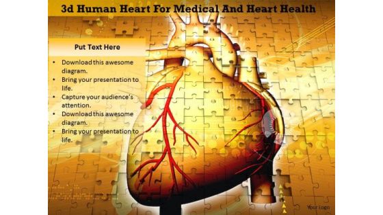 Stock Photo 3d Human Heart For Medical And Heart Health Image Graphics For PowerPoint Slide Stock Photo 3d Human Heart For Medical And Heart Health Image Graphics For PowerPoint Slide
