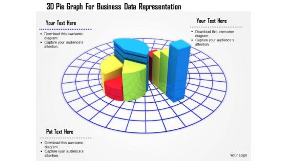 Stock Photo 3d Pie Graph For Business Data Representation PowerPoint Slide Stock Photo 3d Pie Graph For Business Data Representation PowerPoint Slide