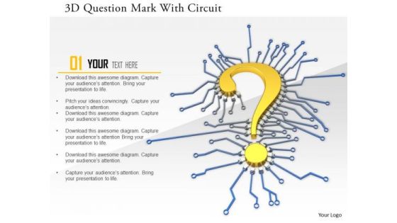 Stock Photo 3d Question Mark With Circuit PowerPoint Slide Stock Photo 3d Question Mark With Circuit PowerPoint Slide