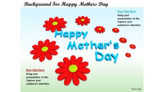 Stock Photo Background For Happy Mothers Day PowerPoint Template Stock Photo Background For Happy Mothers Day PowerPoint Template