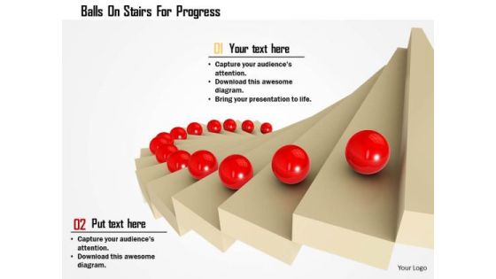 Stock Photo Balls On Stairs For Progress PowerPoint Slide Stock Photo Balls On Stairs For Progress PowerPoint Slide