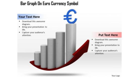 Stock Photo Bar Graph With Euro Currency Symbol PowerPoint Slide Stock Photo Bar Graph With Euro Currency Symbol PowerPoint Slide