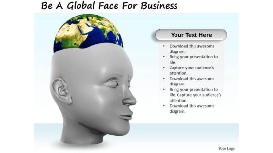 Stock Photo Be A Global Face For Business PowerPoint Template Stock Photo Be A Global Face For Business PowerPoint Template