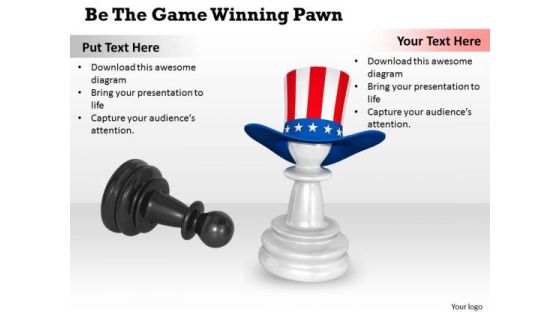 Stock Photo Be The Game Winning Pawn PowerPoint Template Stock Photo Be The Game Winning Pawn PowerPoint Template