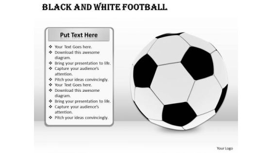 Stock Photo Black And White Football Game PowerPoint Slide Stock Photo Black And White Football Game PowerPoint Slide
