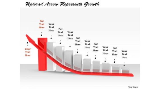 Stock Photo Business Intelligence Strategy Upward Arrow Represents Growth Images