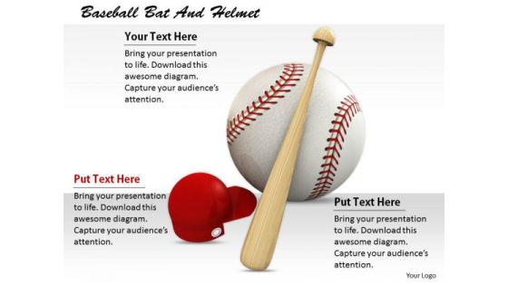 Stock Photo Business Management Strategy Baseball Bat And Helmet Stock Images