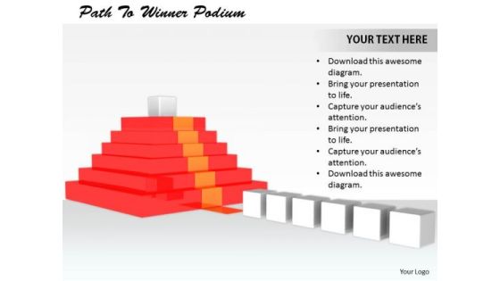Stock Photo Business Management Strategy Path To Winner Podium Images And Graphics Stock Photo Business Management Strategy Path To Winner Podium Images And Graphics