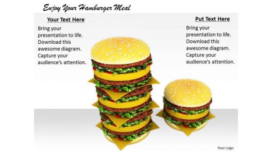 Stock Photo Business Marketing Strategy Enjoy Your Hamburger Meal Images And Graphics Stock Photo Business Marketing Strategy Enjoy Your Hamburger Meal Images And Graphics