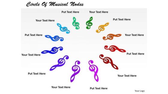 Stock Photo Business Strategy Circle Of Musical Nodes Images