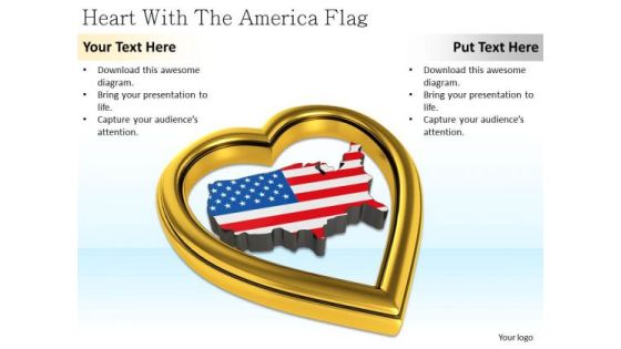 Stock Photo Business Strategy Consulting Heart With The America Flag Images Stock Photo Business Strategy Consulting Heart With The America Flag Images