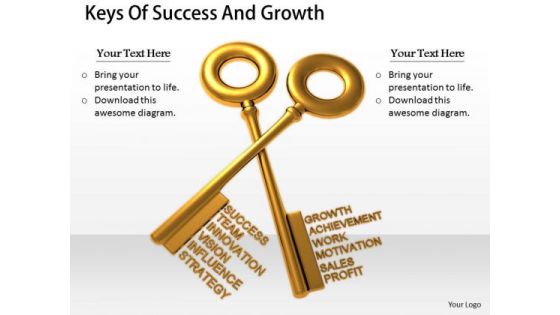 Stock Photo Business Strategy Execution Keys Of Success And Growth Clipart Stock Photo Business Strategy Execution Keys Of Success And Growth Clipart