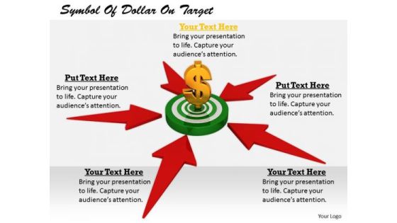 Stock Photo Business Strategy Execution Symbol Of Dollar Target Icons Images