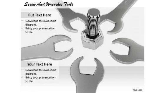 Stock Photo Business Strategy Innovation Screw And Wrenches Tools Success Images Stock Photo Business Strategy Innovation Screw And Wrenches Tools Success Images
