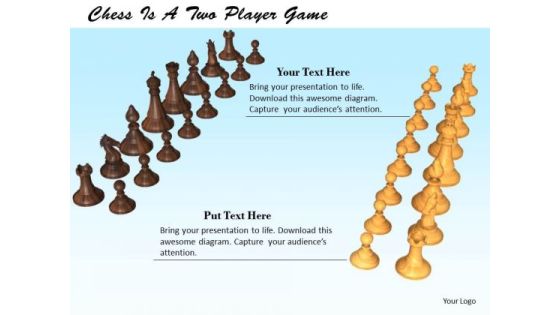 Stock Photo Chess Is A Two Player Game PowerPoint Template Stock Photo Chess Is A Two Player Game PowerPoint Template
