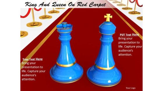 Stock Photo Chess King And Queen On Red Carpet PowerPoint Slide Stock Photo Chess King And Queen On Red Carpet PowerPoint Slide