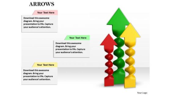 Stock Photo Colorful Arrows In Upward Position PowerPoint Slide Stock Photo Colorful Arrows In Upward Position PowerPoint Slide