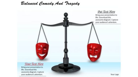 Stock Photo Comedy And Tragedy Balance PowerPoint Slide Stock Photo Comedy And Tragedy Balance PowerPoint Slide