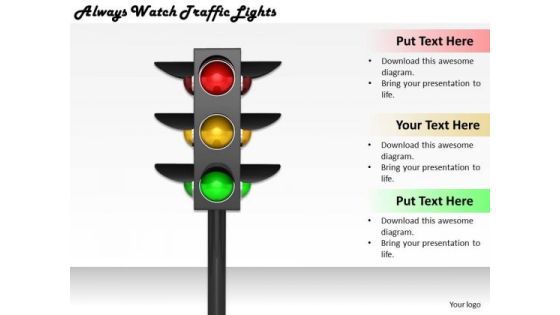 Stock Photo Develop Business Strategy Always Watch Traffic Lights Stock Photos Stock Photo Develop Business Strategy Always Watch Traffic Lights Stock Photos