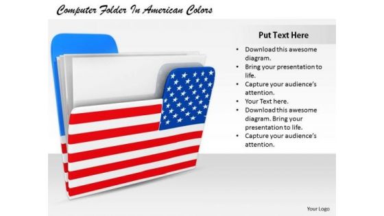 Stock Photo Develop Business Strategy Computer Folder American Colors Stock Images Stock Photo Develop Business Strategy Computer Folder American Colors Stock Images