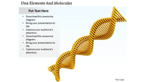 Stock Photo Dna Elements And Molecules Ppt Template Stock Photo Dna Elements And Molecules Ppt Template