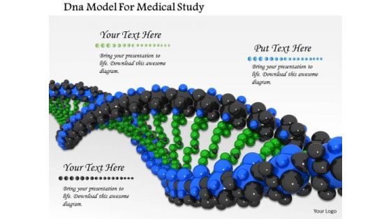 Stock Photo Dna Model For Medical Study PowerPoint Slide Stock Photo Dna Model For Medical Study PowerPoint Slide