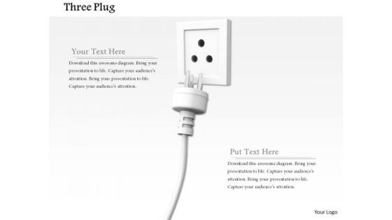 Stock Photo Electricity Plug In White Socket Pwerpoint Slide Stock Photo Electricity Plug In White Socket Pwerpoint Slide