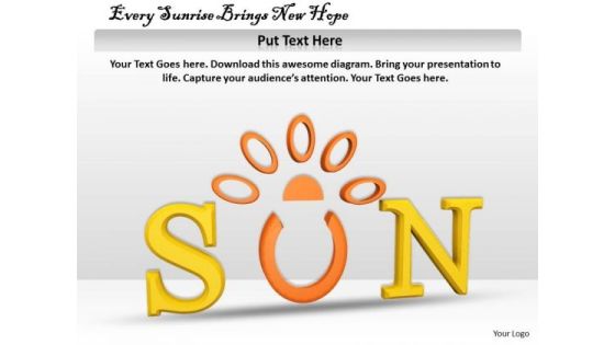 Stock Photo Every Sunrise Brings New Hope PowerPoint Template Stock Photo Every Sunrise Brings New Hope PowerPoint Template