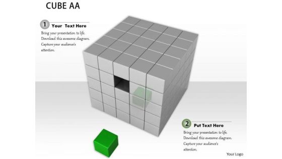 Stock Photo Fix Green Cube In Its Place PowerPoint Slide Stock Photo Fix Green Cube In Its Place PowerPoint Slide